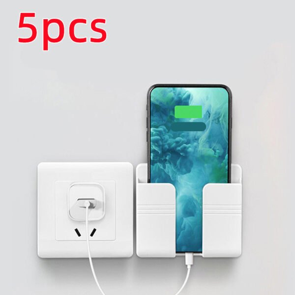 Mobile Phone Charging Storage Rack | Punch-Free Sticky Storage Box for Cable Management - Image 6