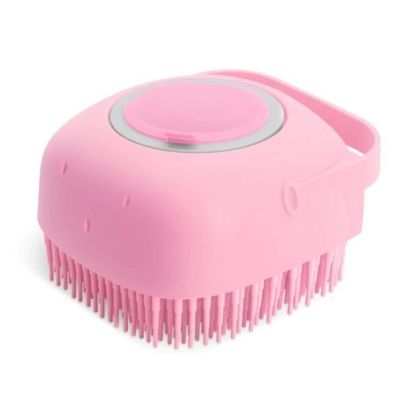Pet Dog Shampoo Massager Brush – Soft Silicone Grooming Scrubber for Cats & Dogs - Image 2