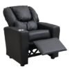Kids Recliner Chair - Black PVC | Comfortable and Stylish Recliner for Children - Image 9