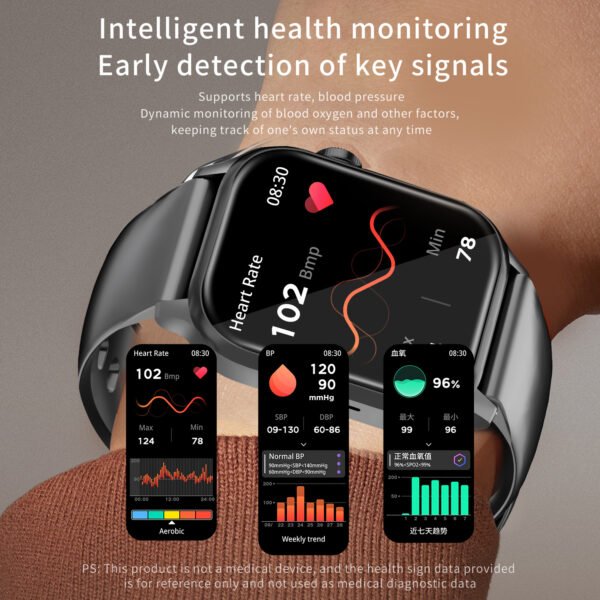 G93 New Smart Watch for Men & Women – 1.85'' Square Screen, Sports Waterproof, Bluetooth Call, Heart Rate Tracker - Image 7