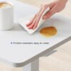 32x18 Inch Standing Rolling Desk | Adjustable Height OverBed Table with Hidden Wheels & Cup Holder | Laptop Table for Home, Office, Classroom, Outdoor - Image 7