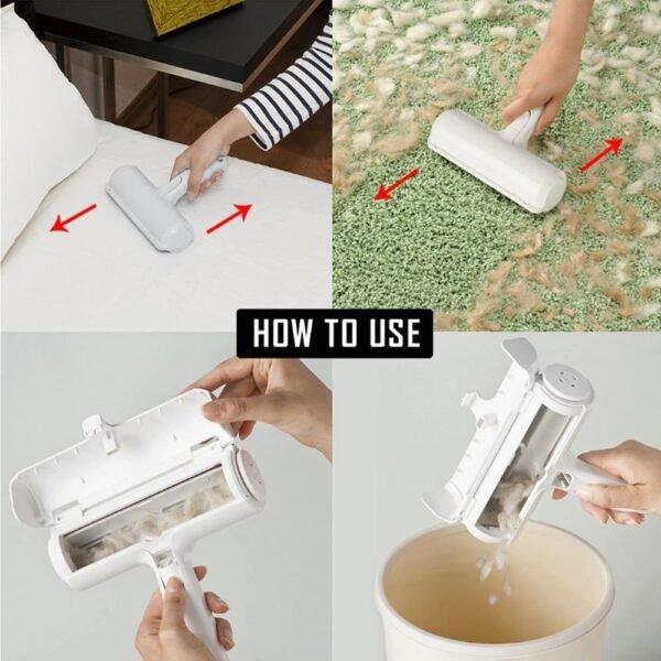 Pet Hair Remover Roller – 2-Way Lint Brush for Dogs, Cats, and Furniture - Image 2